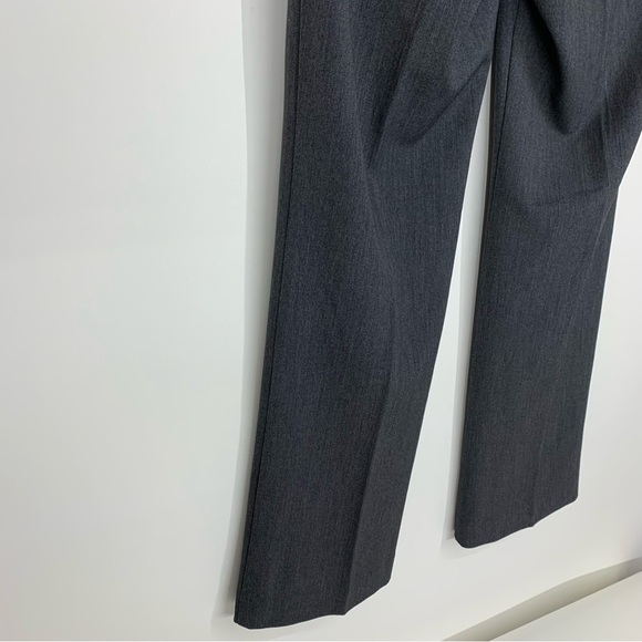 LOFT Outlet Solid Gray Original Dress Trouser Pants Crease Detail Size 6 - Picture 8 of 16
